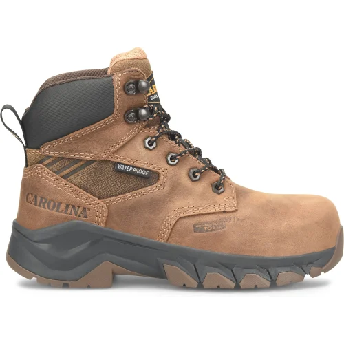 women's steel toe work bootsCarolina Women's Sage 6" Comp Toe WP Slip Resist Work Boot -Brown- CA5679
