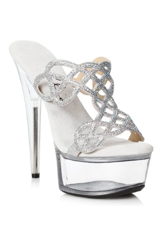 Women's Floral - Embroidered Heeled Sandals with Stiletto Heel in Multicolor for a Vibrant and Eye - Catching Outfit609-SABRINA Stripper Slide | Silver Rhinestones Women's Floral - Embroidered Heeled Sandals with Stiletto Heel in Multicolor for a Vibrant and Eye - Catching Outfit609-SABRINA Stripper Slide | Silver Rhinestones