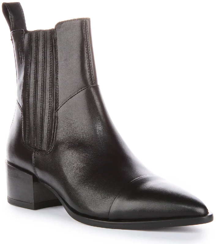 women's ankle boots with perforationsVagabond Marja In Black For Women