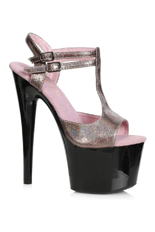 Women's Glitter Heeled Sandals with Ankle Strap and Chunky Heel in Gold for a Sparkly and Glamorous Party Look709-ZAYA Stripper Sandal | Grey Glitter Women's Glitter Heeled Sandals with Ankle Strap and Chunky Heel in Gold for a Sparkly and Glamorous Party Look709-ZAYA Stripper Sandal | Grey Glitter