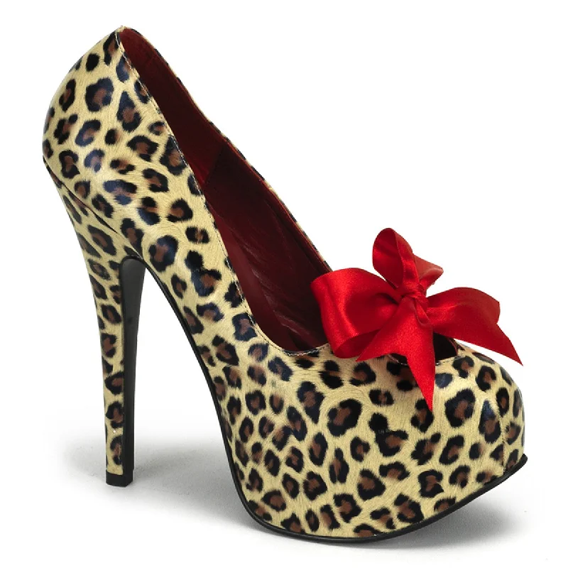Women's metallic leather stiletto heel pumps with a reflective surfaceTeeze-12
