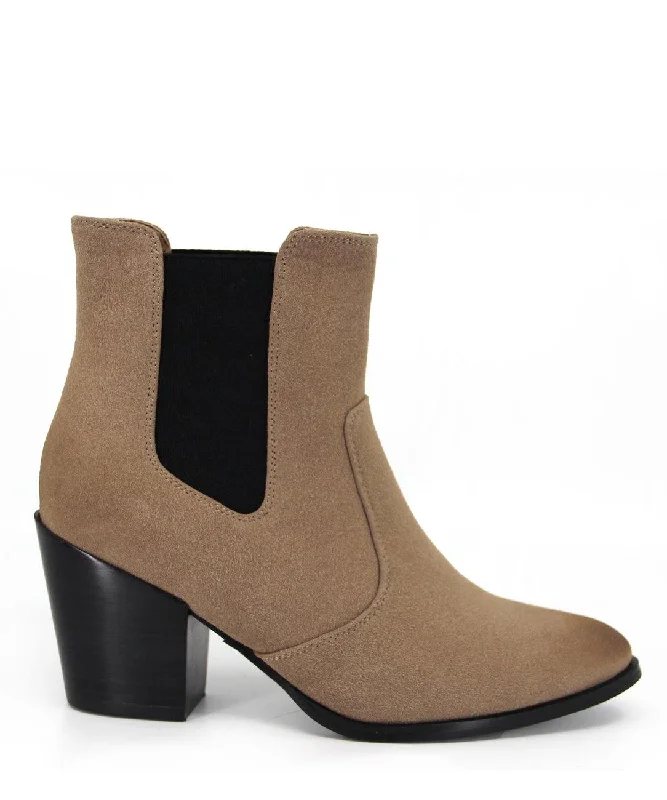 women's ankle boots for special occasionsMiles Taupe *FINAL SALE*