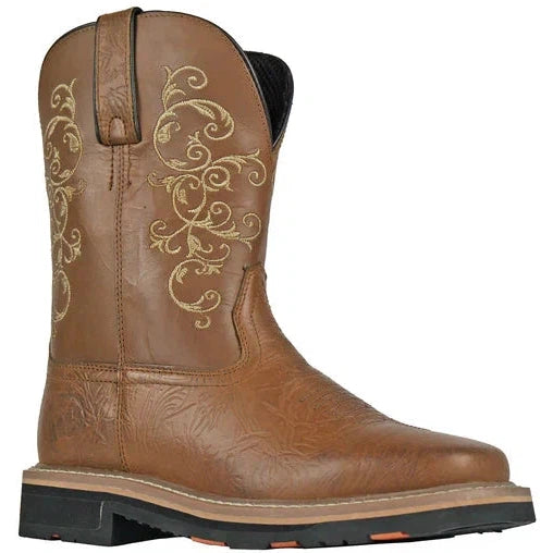 women's waterproof work bootsHoss Women's Adah 9" Soft Toe Moisture Wicking Western Work Boot- Brown- 93025 women's waterproof work bootsHoss Women's Adah 9" Soft Toe Moisture Wicking Western Work Boot- Brown- 93025
