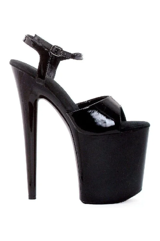 Women's Sling - Back Heeled Sandals with Cut - Out Sides in Gray for a Modern and Stylish Summer Shoe850-JULIET Stripper Sandal | Black Patent Women's Sling - Back Heeled Sandals with Cut - Out Sides in Gray for a Modern and Stylish Summer Shoe850-JULIET Stripper Sandal | Black Patent