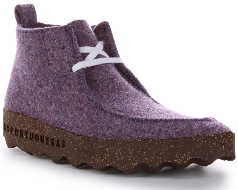 women's ankle boots with chunky heelsAsportuguesas Cody In Purple For Women