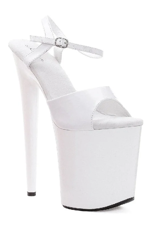 Women's Patent Leather Heeled Sandals with Bow Detail in Pink for a Sweet and Girly Summer Look850-JULIET Stripper Sandal | White Patent Women's Patent Leather Heeled Sandals with Bow Detail in Pink for a Sweet and Girly Summer Look850-JULIET Stripper Sandal | White Patent