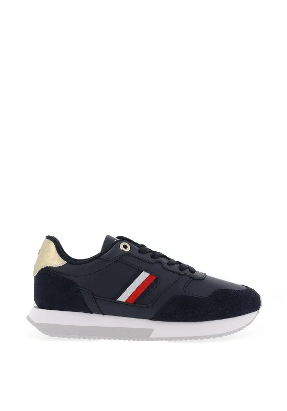 Retro - Style Women's Sneakers in Pastel Colors for a Nostalgic and Fashionable Vibe Tommy Hilfiger Global Stripes Lifestyle Trainer, Navy Retro - Style Women's Sneakers in Pastel Colors for a Nostalgic and Fashionable Vibe Tommy Hilfiger Global Stripes Lifestyle Trainer, Navy