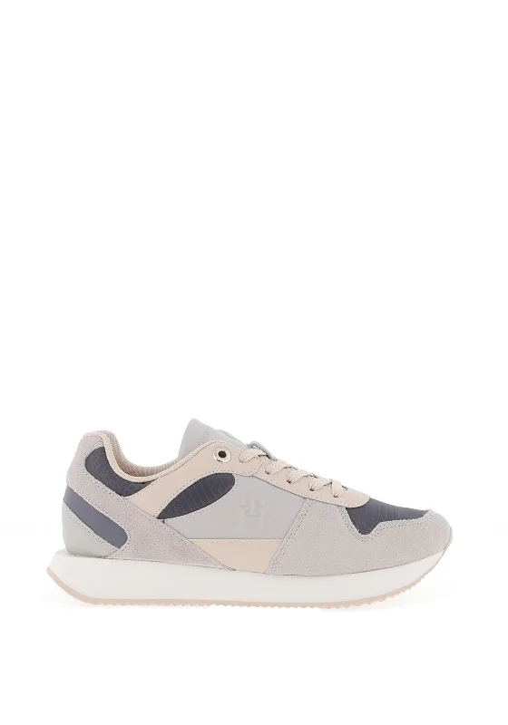 Low - Top Women's Tennis Sneakers in Bright Neon for a Pop of Color on the Court Tommy Hilfiger Womens Leather Essential Trainer, Fossil Grey Low - Top Women's Tennis Sneakers in Bright Neon for a Pop of Color on the Court Tommy Hilfiger Womens Leather Essential Trainer, Fossil Grey