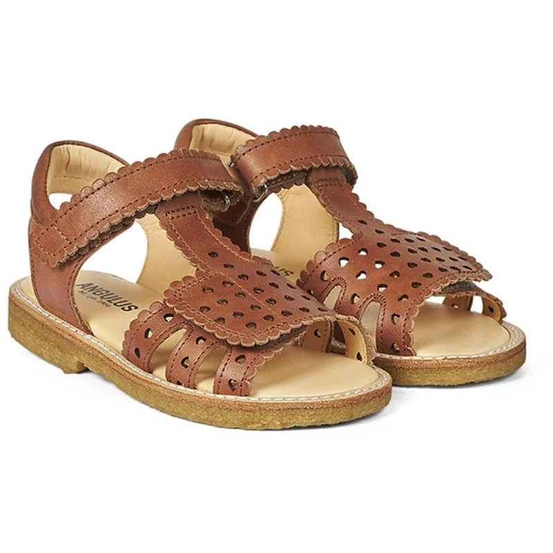 Elastic - Strap Women's Sandals with a Padded Toe in Teal for Easy On - and - OffAngulus Sandal W. Velcro And Hearts Tan Elastic - Strap Women's Sandals with a Padded Toe in Teal for Easy On - and - OffAngulus Sandal W. Velcro And Hearts Tan