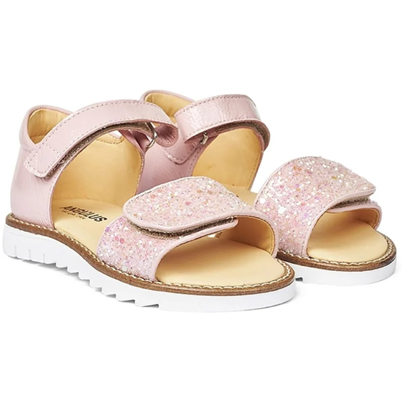 Child - Friendly Women's Sandals with a Secure Buckle in Purple for Moms on the GoAngulus Sandal W. Velcro Rosa/Rosa Glitter Child - Friendly Women's Sandals with a Secure Buckle in Purple for Moms on the GoAngulus Sandal W. Velcro Rosa/Rosa Glitter