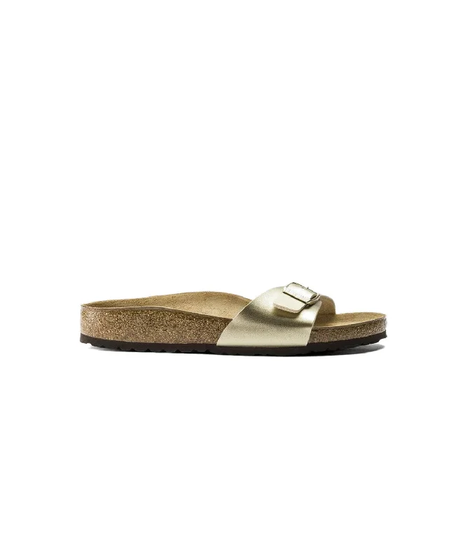 Anti - Slip Women's Sandals with a Grooved Sole in Green for Outdoor AdventuresBirkenstock Madrid Birko-Flor Gold Sandals