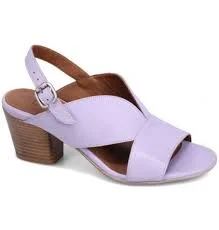Women's Ankle - Strap Sandals with a Block Heel in Red for a Sophisticated StyleBueno Chloe - Lilac Women's Ankle - Strap Sandals with a Block Heel in Red for a Sophisticated StyleBueno Chloe - Lilac