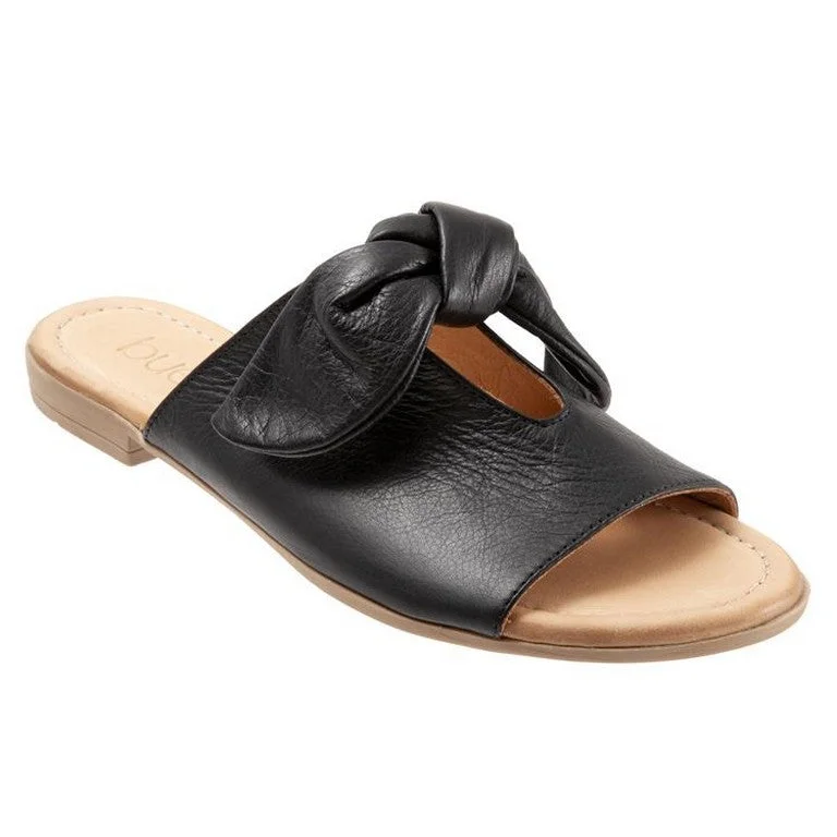Women's Sandals with a Glitter - Coated Strap in Gold for a Sparkly Summer OutfitBueno Audrey - Black Women's Sandals with a Glitter - Coated Strap in Gold for a Sparkly Summer OutfitBueno Audrey - Black
