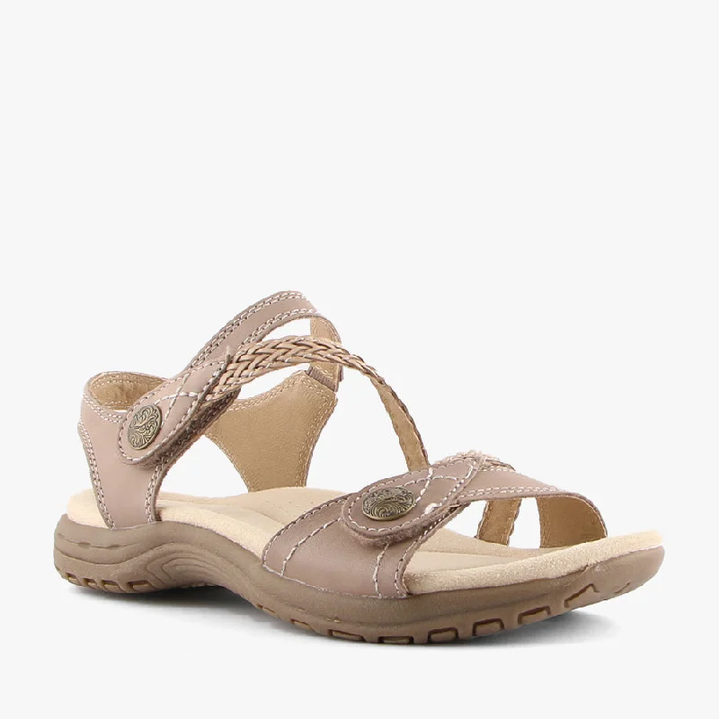 Women's Thong Sandals with a Beaded Design in Multicolor for a Beachy AestheticCROP TAUPE