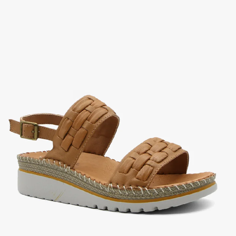 Orthopedic Women's Sandals with Arch Support in Gray for Foot HealthHADLEY TAN