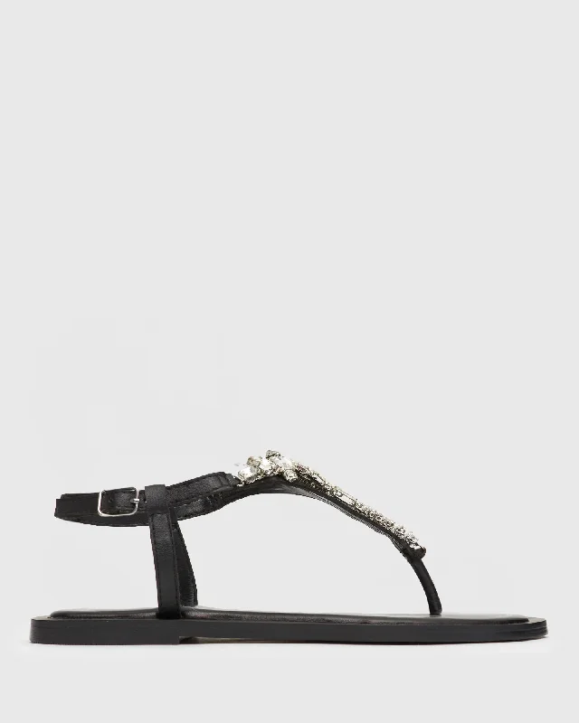 Women's Thong Sandals with a Beaded Design in Multicolor for a Beachy AestheticPRE-ORDER MARINA Bling Embellished Thong Sandals