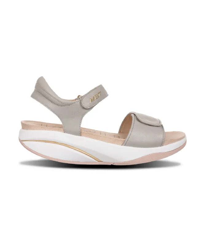 Women's Ankle - Strap Sandals with a Block Heel in Red for a Sophisticated StyleMBT Malia 2 Taupe Womens Sandals