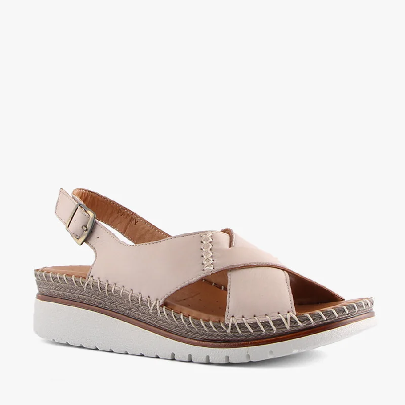 Lightweight Women's Mesh - Paneled Sandals in Yellow for BreathabilityPARRY SILVER GREY