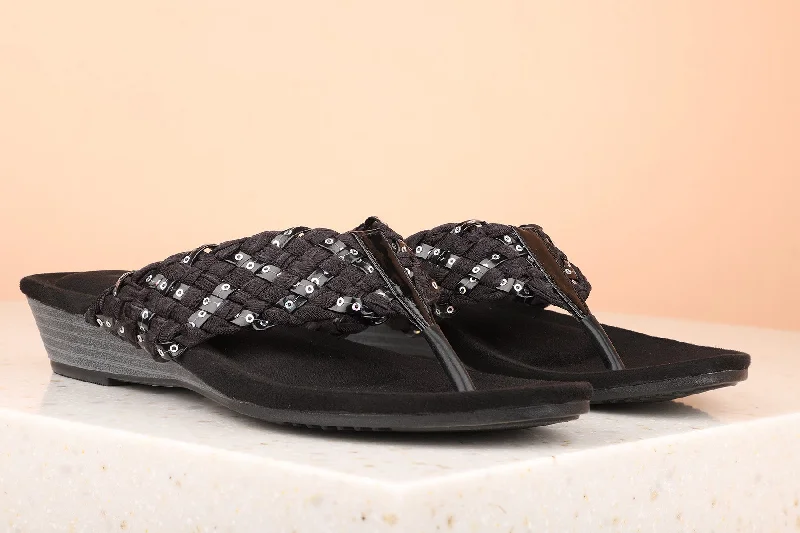 Waterproof Women's Rubber Beach Sandals with Arch Support in Blue for Water ActivitiesWomen Black Wedge Sandals Waterproof Women's Rubber Beach Sandals with Arch Support in Blue for Water ActivitiesWomen Black Wedge Sandals