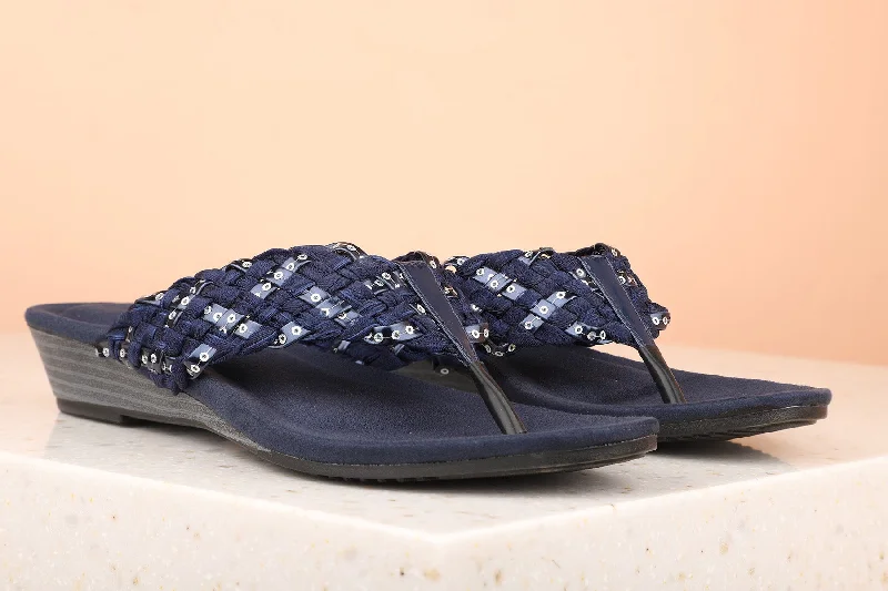 Lightweight Women's Mesh - Paneled Sandals in Yellow for BreathabilityWomen Navy Wedge Sandals Lightweight Women's Mesh - Paneled Sandals in Yellow for BreathabilityWomen Navy Wedge Sandals
