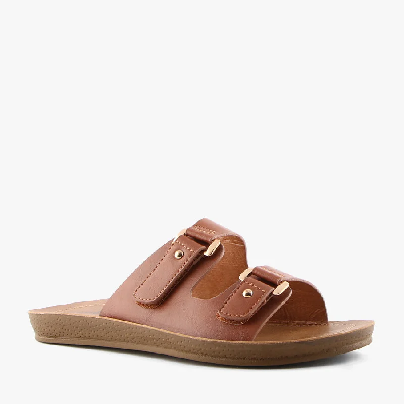 Women's Ankle - Strap Sandals with a Block Heel in Red for a Sophisticated StyleZADIE TAN