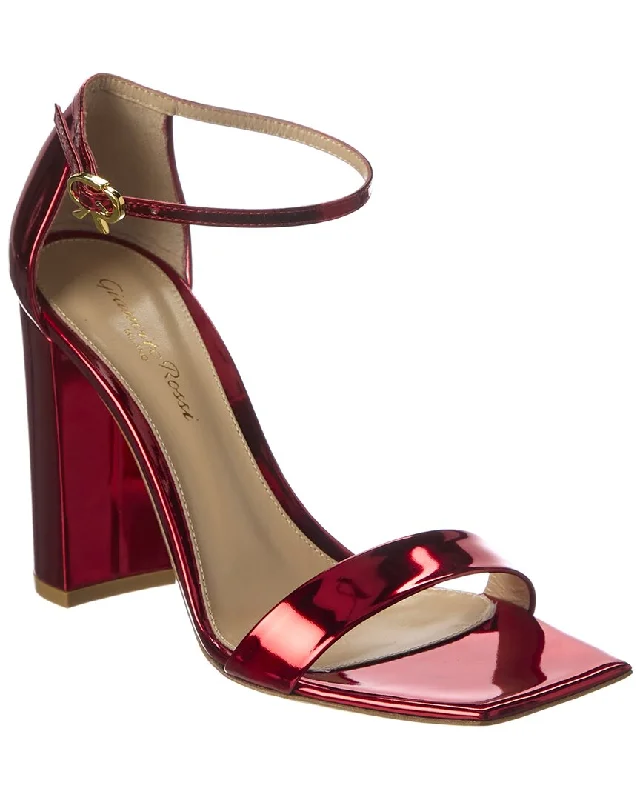 Women's Sandals with a Wedge Heel and a Tassel Detail in Orange for a Trendy Look Women's Sandals with a Wedge Heel and a Tassel Detail in Orange for a Trendy Look Adjustable Strap Women's Sandals with a Padded Heel in Pink for a Custom FitGianvito Rossi 100 Leather Sandal