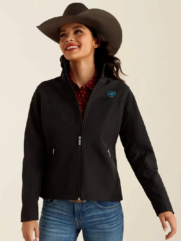 women's western boots with metallic finishesAriat 10051977 Womens New Team Softshell Jacket Black