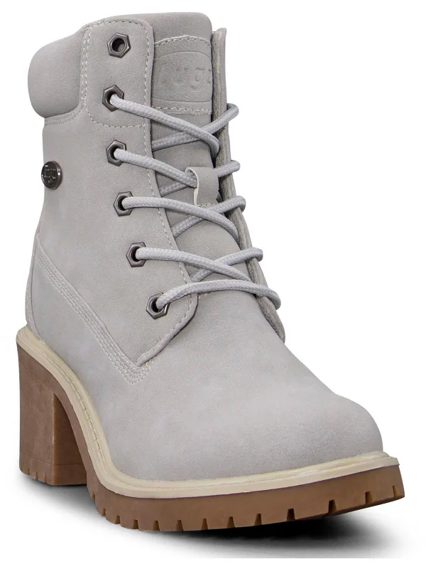 women's booties for tall womenClove Womens Faux Suede Lace-Up Ankle Boots