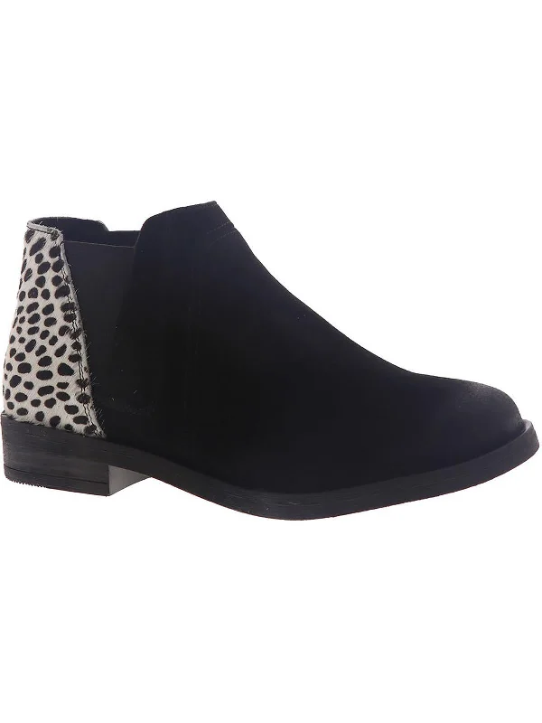women's booties for fashionDemi 2 Beat Womens Calf Hair Animal Print Booties