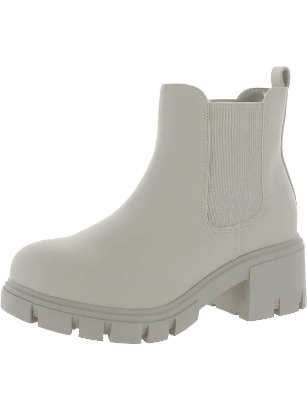 women's booties with platformIVY Womens Short Casual Ankle Boots