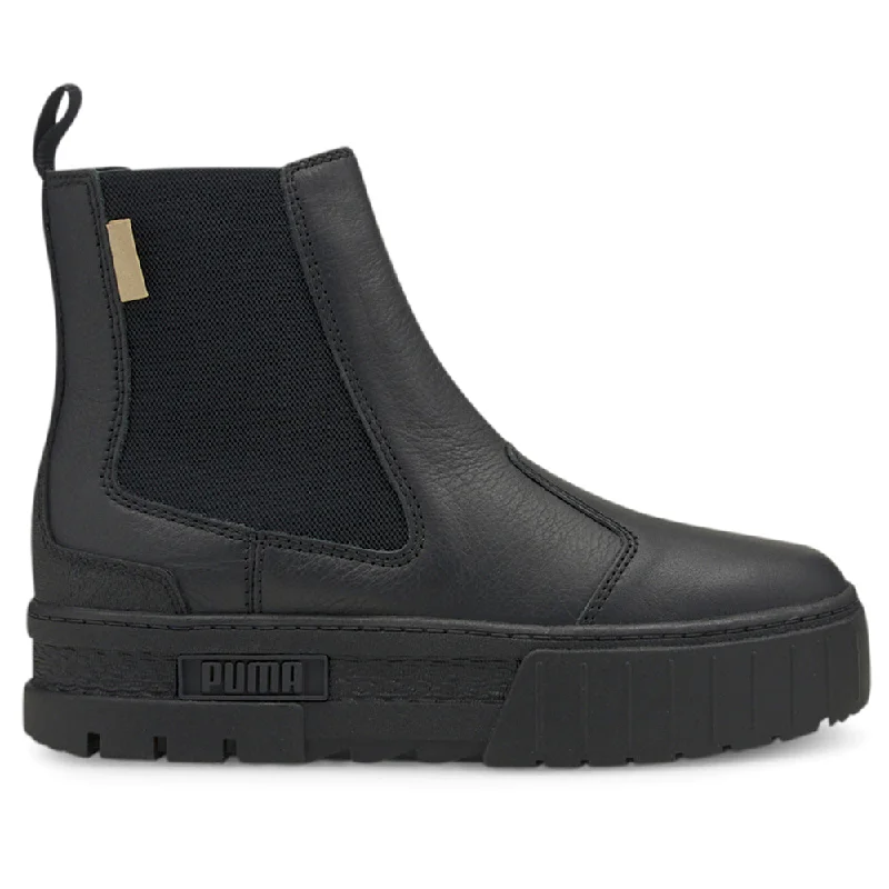 women's ankle boots for winterMayze Round Toe Chelsea Platform Booties