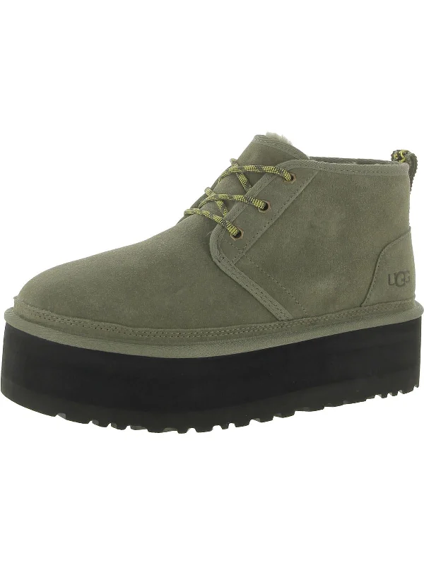 women's booties with chukka styleNeumel Womens Slip On Bootie Ankle Boots