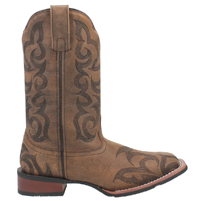 women's cowboy boots with pointed toeSariah Embroidery Square Toe Cowboys Boots