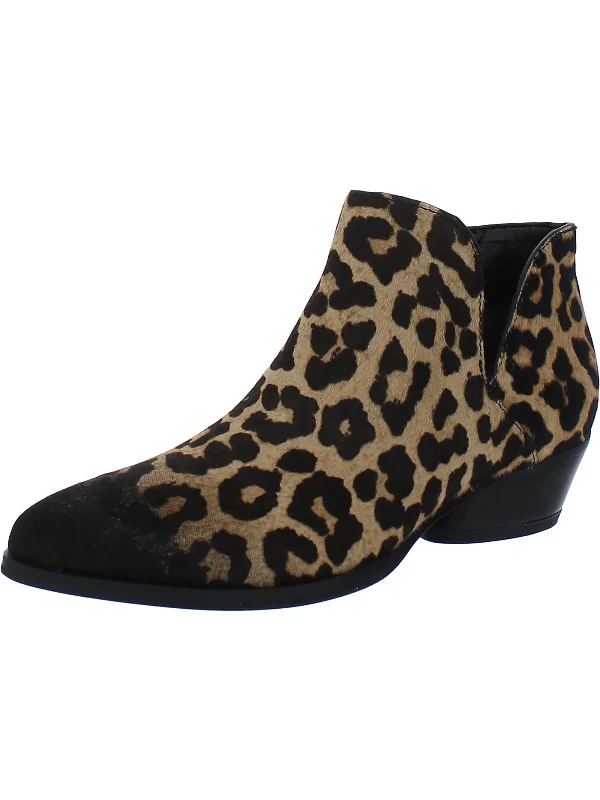 women's booties for rainy daysShellson 2 Womens Calf Hair Zipper Booties