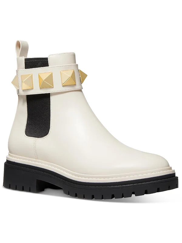 leather women bootiesStark Womens Leather Chelsea Ankle Boots